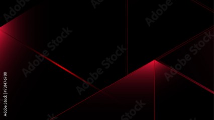  black abstract, polygon, elegant background, red abstract, premium background, red blank product background science, futuristic, energy technology concept. Digital image of light rays