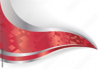 Vector abstract background in red color; clip-art