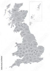 Map of counties of Great Britain