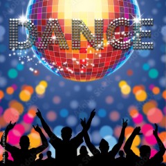 Dance poster disco ball