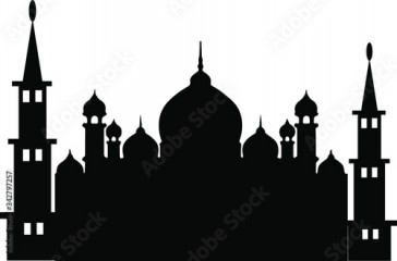 the mosque silhouette special ramadan