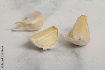 garlic isolated on white background. Healthy food