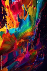 colorful background, splashes 