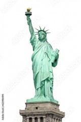Statue of Liberty in New York isolated on transparent background