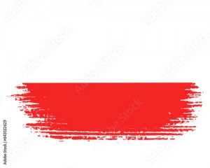 brush flag poland transparent background, poland brush watercolour flag design template element PNG file poland flag