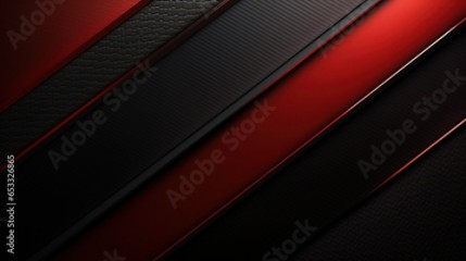 Abstract modern textured black and red carbon fiber