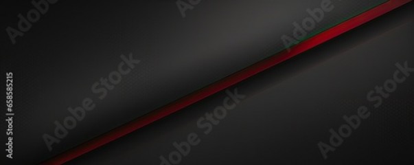 Modern abstract banner background in black with red line