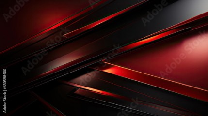 Modern Black red wave metallic Background on black background, Line Light wave Abstract luxury background, abstract glowing lines metallic red 