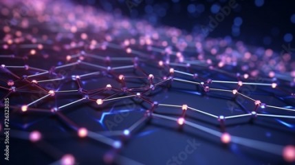 3d render of an abstract technology background for network communications