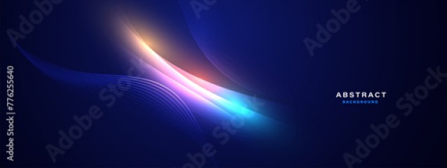Abstract futuristic background with glowing light effect.Vector illustration.