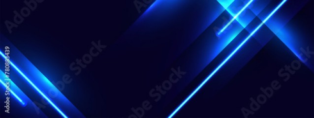 Abstract futuristic background with glowing neon light effect.Vector illustration. 
