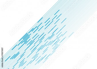 Abstract blue geometric stripes and lines tech background. Vector minimal design