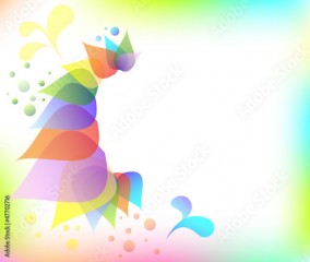 Colorful floral abstract background vector illustration