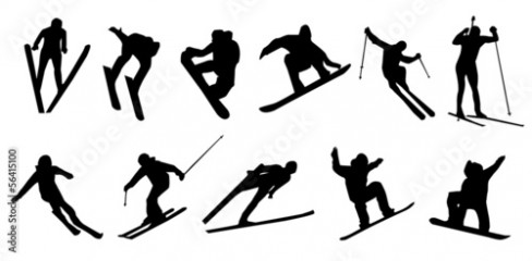 ski jumping snowboard