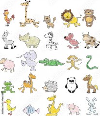 Детские рисунки каракули животных