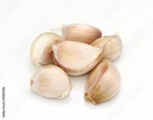 Garlic on isolated background