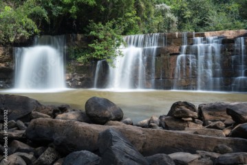 Waterfall in Walter Si Dit National Botanical Garden in Khao Kho