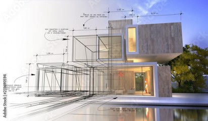 Design stages of luxury villa