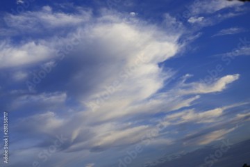 Beautiful morning clouds sky background.