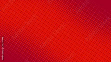 Red and crimson pop art background in retro comic style with halftone dotted design, vector illustration eps10