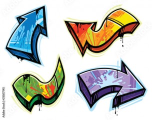 Graffiti design elements