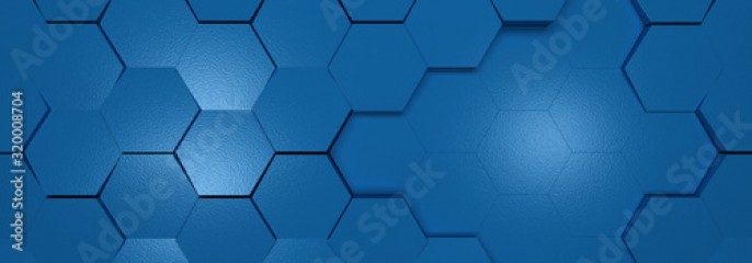 tło classic blue kolor roku 2020 z połyskien hexagon