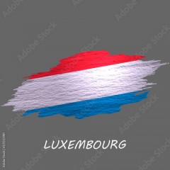 Grunge styled flag Luxembourg