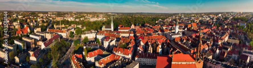Kalisz panorama starego miasta Polska