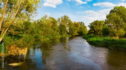 River Prosna in Poland