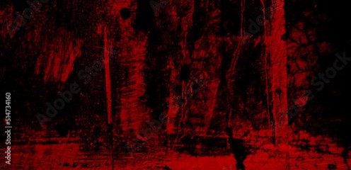 Black and red grunge texture. Scary red black scary background