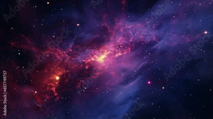 universe with wonderful psychedelic and stars with generative ai