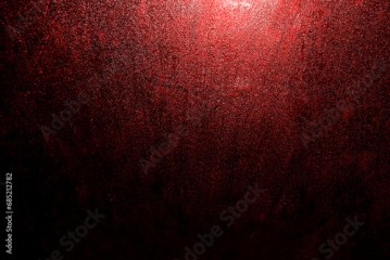 red gold black glitter texture abstract banner background with space. Twinkling glow stars effect. Like outer space, night sky, universe. Rusty, rough surface, grain.