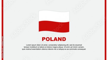 Poland Flag Abstract Background Design Template. Poland Independence Day Banner Social Media Vector Illustration. Poland Cartoon