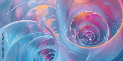 Abstract Artistry of Flowing Colors and Textures