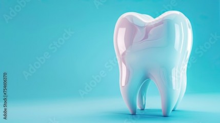 3D tooth on a clean background ideal for dentists