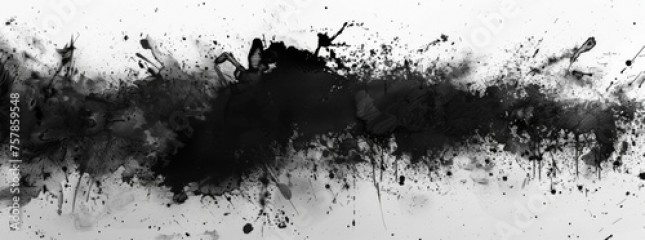 black blotted pattern of an ink splat