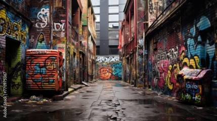 City's Hidden Canvas Graffiti Adorns 