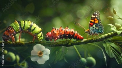metamorfose de uma borboleta