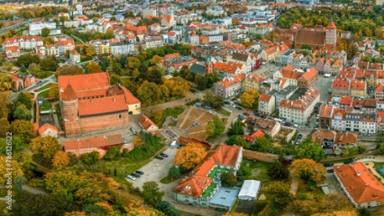 Olsztyn - widok na Stare Miasto. 